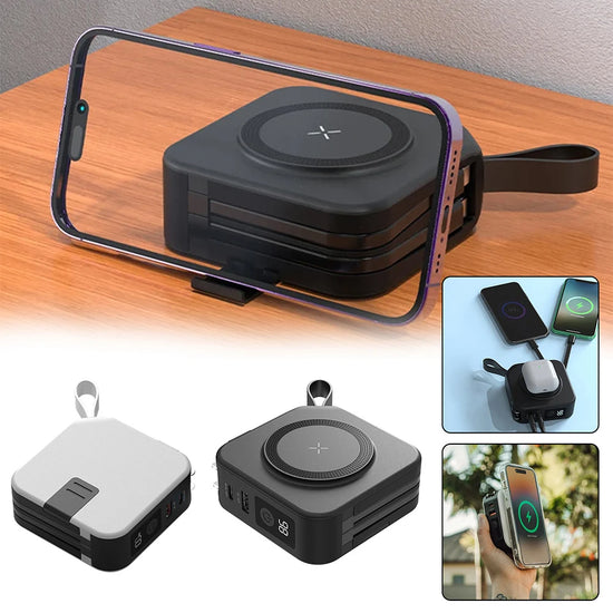 Magnetic Wireless Power Banks Portable Lightweight Power Banks For Picnic Outdoor