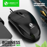 301 Wired USB Optical Mouse for Office & Gaming